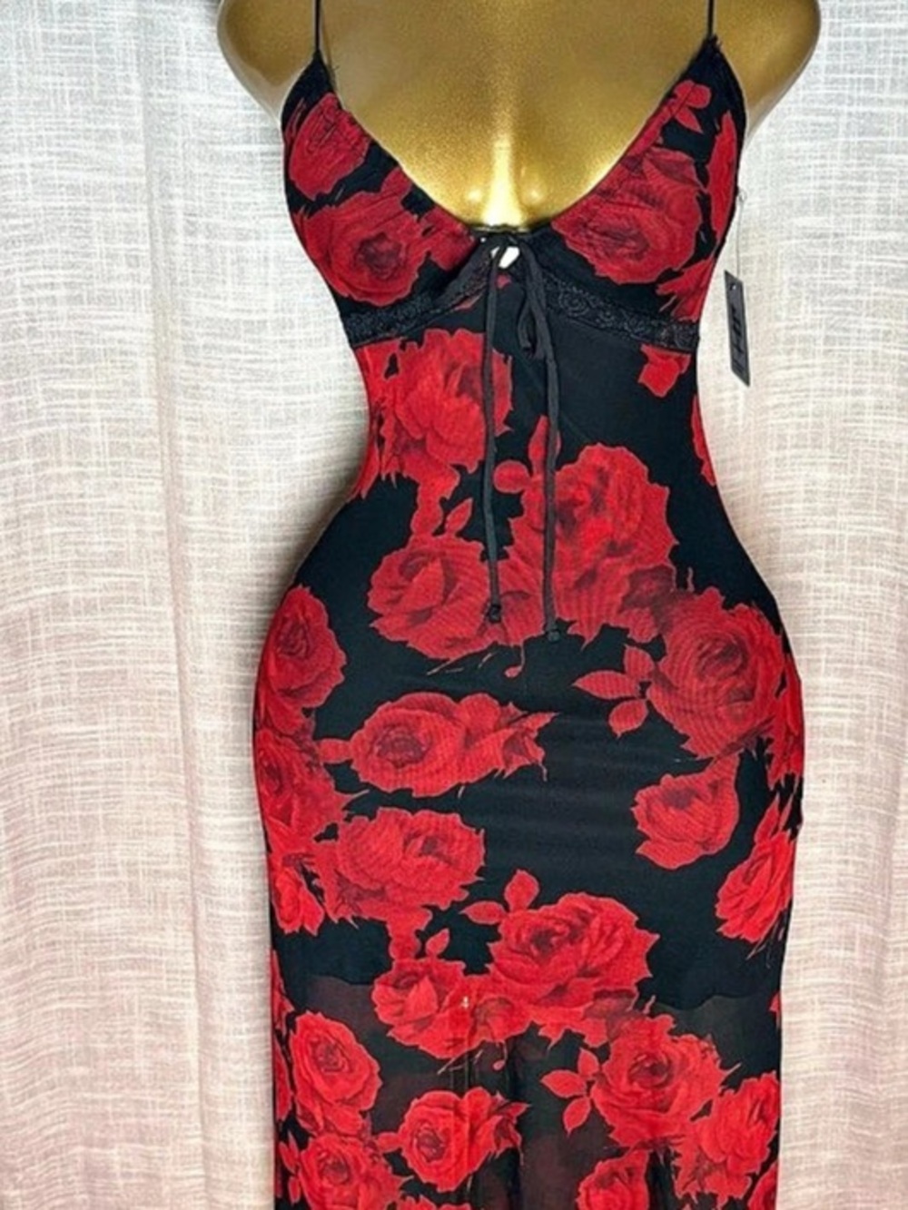 Red Rose Maxi Dress